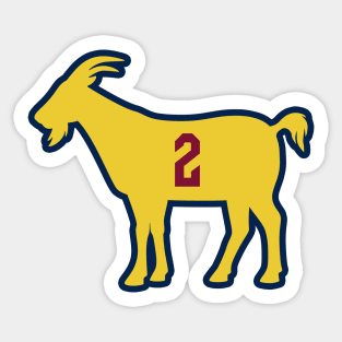 CLE GOAT - 2 - Navy Sticker